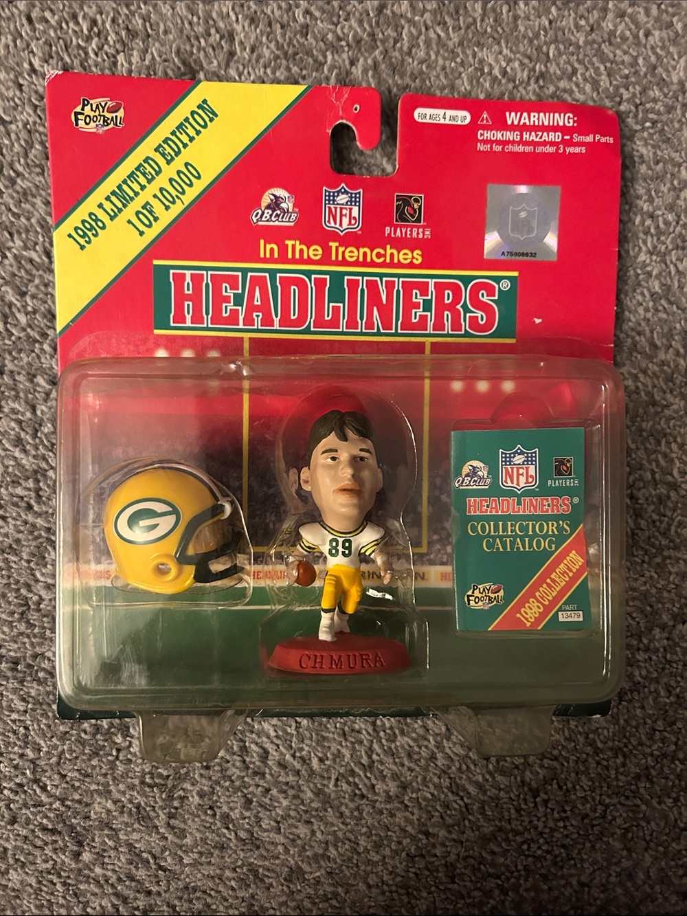 1998 Bobble Head Headliners In The Trenches Football Figure - Green Bay Packers